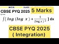 Q) Integration ∫  [ 𝒍𝒐𝒈 (𝒍𝒐𝒈  𝒙 ) + 𝟏/(𝐥𝐨𝐠⁡ (𝒙 ) ^𝟐  ] dx #class12 #maths#integration #class #inte