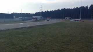 Roy Hendriks training at Genk with Exprit + new '13 Rotax Max