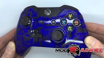 Candy Blue Minecraft Themed Xbox One Custom Controller by Modjunkiez