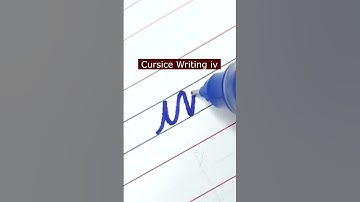 How to write small letter iv | Cursive writing a to z #cursivewriting #handwriting  #shorts
