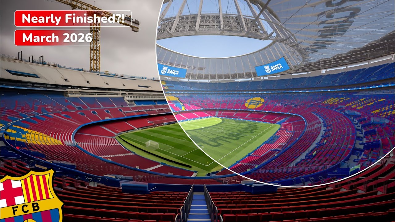 Camp Nou March 2026 Update: Facade Rising Fast & Big Structural Deliveries