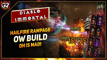 Demon Hunter on Hailfire Rampage - OW Build | Diablo Immortal
