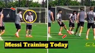 Lionel Messi and Suarez at Inter Miami Training Today Ahead of the Game vs New England 🔥🐐