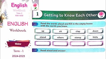 Ennum Elzhthum 3rd standard English term 1 Malar work book 2024 Unit 1/ Getting to know each other