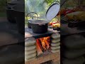 ESTUFA DE PIEDRAS EN EL CAMPO Cocina sin electricidad #cocina #estufa #ecologico