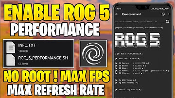 ENABLE ROG 5 PERFORMANCE FOR ANDROID || Get Max 90 FPS & Fix FPS Drops | MAX REFRESH RATE : No Root