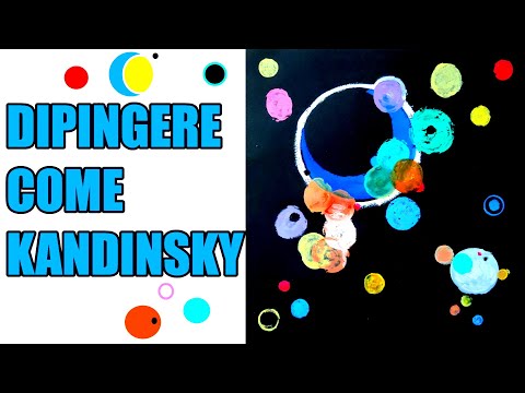 Arte E Pittura Per Bambini Quadro Di Kandinsky Alcuni Cerchi Riciclo Creativo Youtube