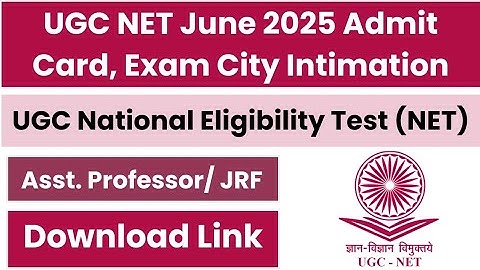 UGC NET 2025 Admit Card & City Allotment/ Intimation । Ugc Net Exam Date 2025 #ugcnet #ntanet