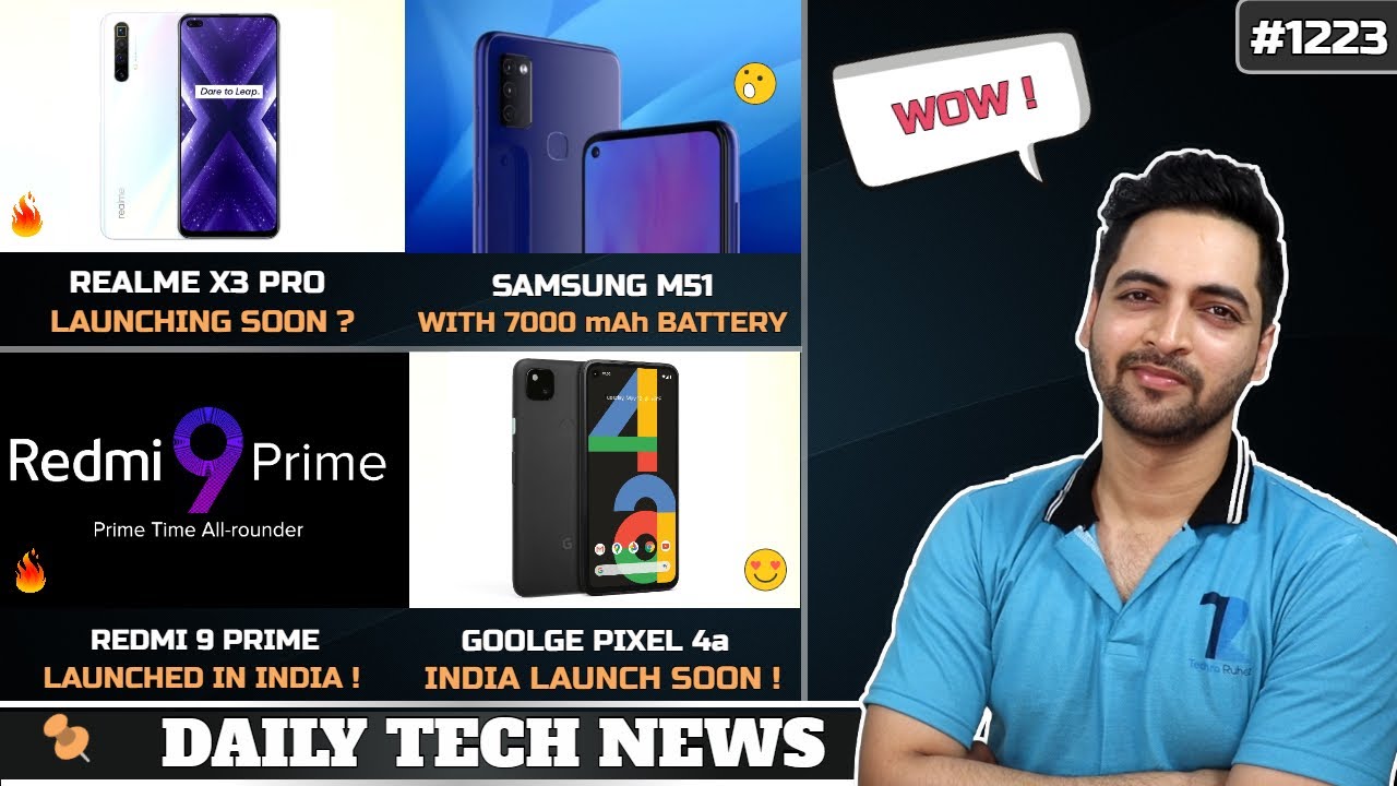 Realme X3 Pro Launch,Oxygen OS 11 Launch,Samsung M51 7000 mAh,Pixel 4a India Launch Confirmed #1223