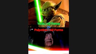 Yoda (All Forms) vs. Palpatine (All Forms) #shorts