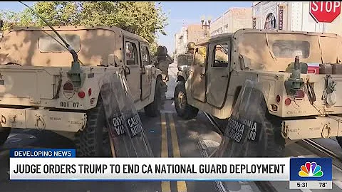 Trump ordered to end use of California National Guard in LA