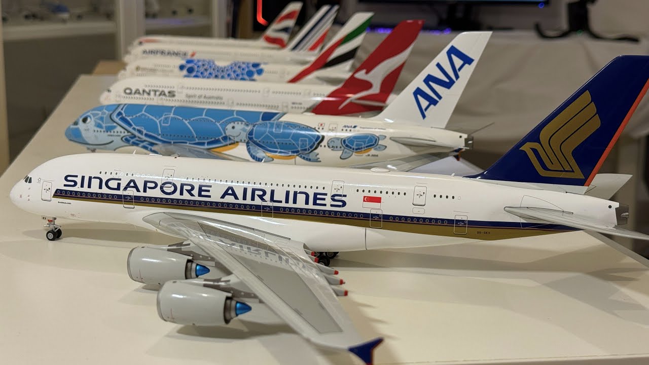 シンガポール航空エアバス A380-800 1/200 Singapore Airlines Airbus A380, 1:200 Diecast metal model
