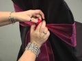 Sash Tying Tutorial - Organza Bow & Alternatives by LinenTablecloth
