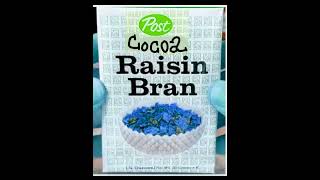 post cocoa raisin Bran single box 1970's