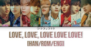 Love, Love, Love, Love, Love! By n.SSign (Colour Coded Lyrics) [Han/Rom/Eng]