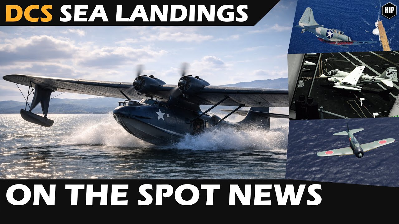 DCS WATER LANDINGS | NEW UPDATE with Core Fixes | AI Teaks & Task Force Admiral