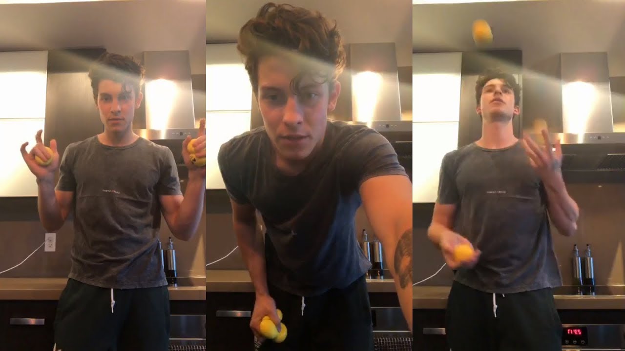 Shawn Mendes | Instagram Live Stream | 2 October 2018 [ 3 Ball Juggling ...