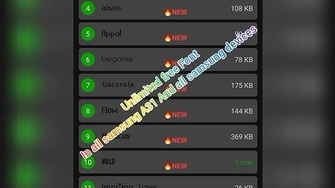 How to change Font Style in Samsung A31 or any Samsung devices Change font in Samsung A31