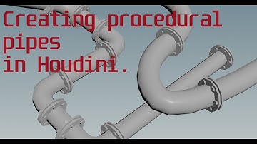 Creating procedural pipes in Houdini tutorial. (free HDA download)