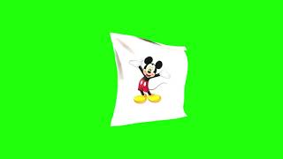 flag of Mickey Mouse Disney baby tv channel green screen video 2021