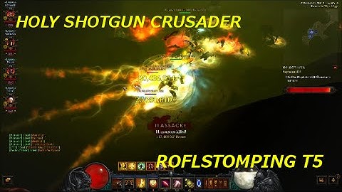 Diablo 3 -RoS -Holy Shotgun Crusader Crushing a T5 Rift -Full Run -Gameplay -[1440pHD]