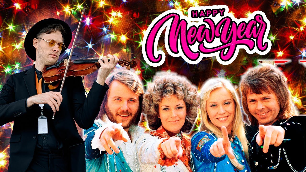 ABBA Happy New year. Караоке скрипка