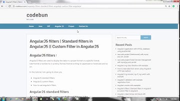 AngularJS filters | Standard filters | Custom Filter in AngularJS