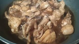 how to cook simple chicken adobo with sweet  potato meren recipe