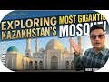 The.  🇰🇿 largest mosque in Kazakhstan the Astana Grand Mosque , also known as the Nur-Sultan Mosque.
