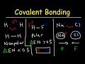 Polar Covalent Bonds and Nonpolar Covalent bonds, Ionic Bonding - Types of Chemical Bonds