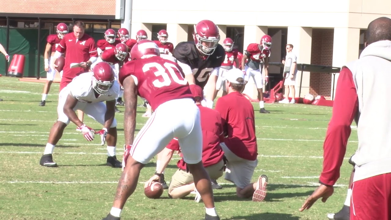 Alabama spring football practice highlights, day 6 - YouTube