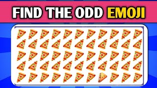 Find the ODD One Out 🍕- Number & Letter Edition I Medium, Hard Levels #shorts #find #emoji
