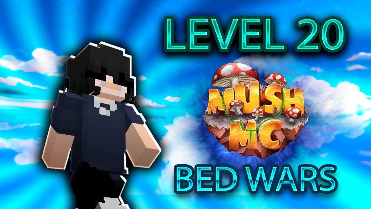 LEVEL 20 no BEDWARS do MushMC (ASMR SOUNDS CLICKS)