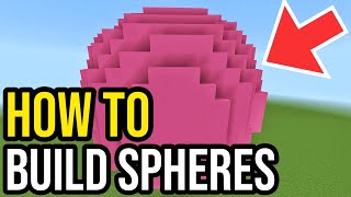 How To Make Spheres in Minecraft Bedrock! | WORKING - NO MODS!