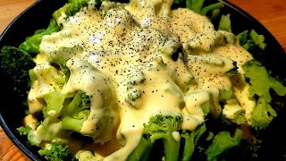 Brocolli With Cheese Sauce/ Vegetable Recipes