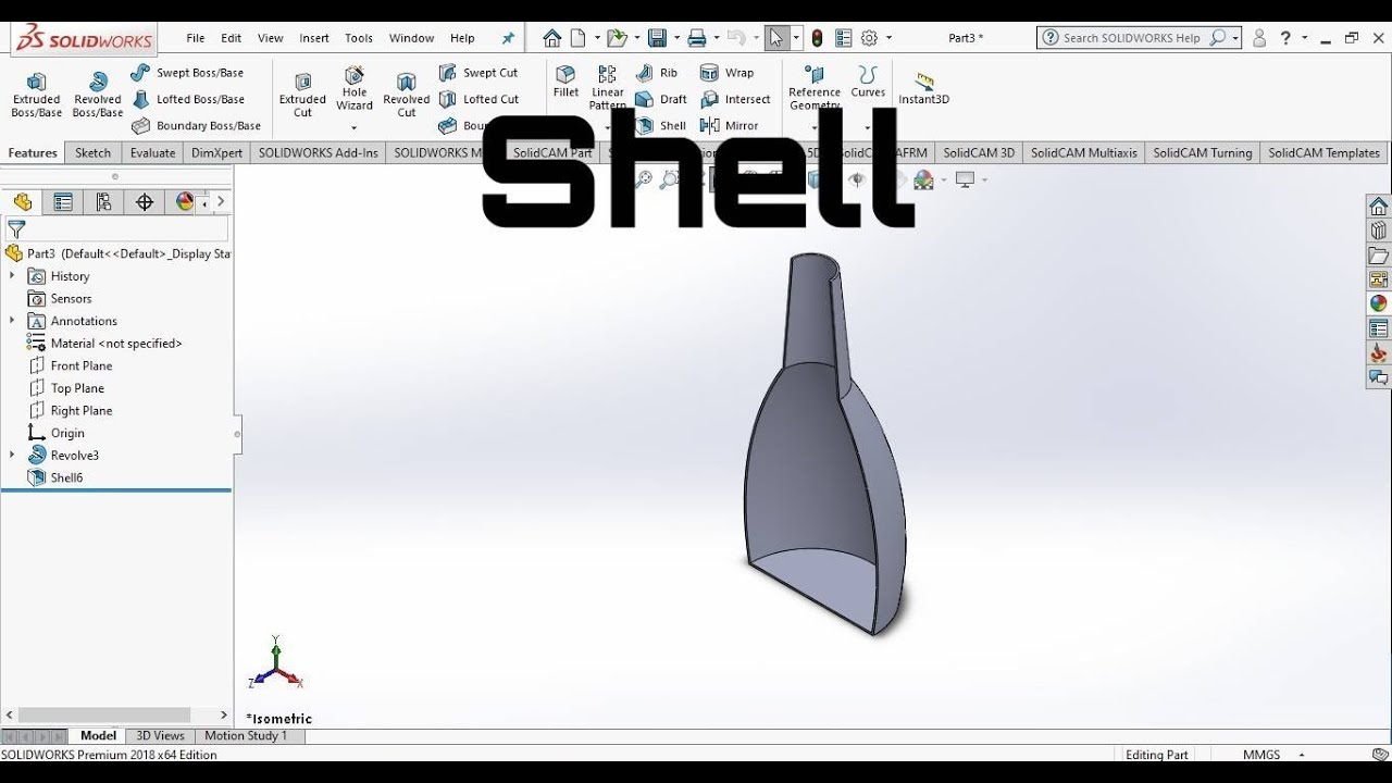 Shell(tutorial) Solidworks YouTube