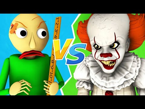 Балди vs Пеннивайз - Фильм (Оно 2 | Baldi's Basics Хоррор 3D Анимация)