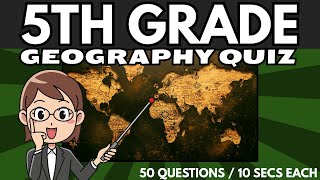 5th Grade Geography Quiz 🌍| Fun & Easy World Trivia for Kids!
