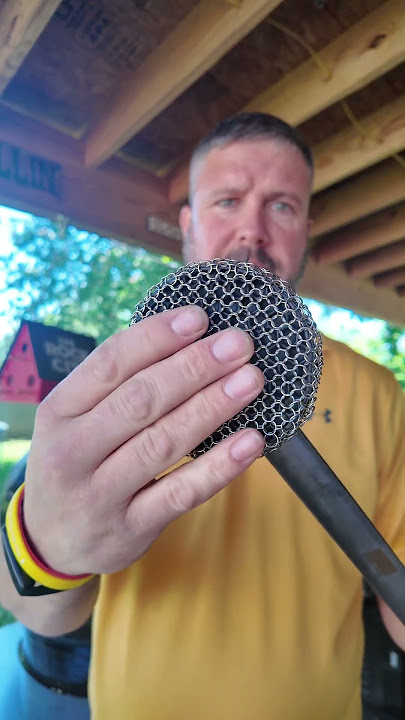 #jjgeorge  smarter scrubber a safer way to clean your grill. #fathersday #gift #grill #clean