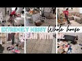 🎉New🎉 VERY MESSY Small house clean with me | All the motivation you need |  Whole house cleaning.