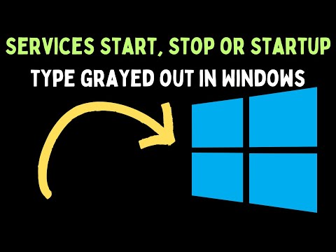 How to Fix Services Start, Stop or Startup Type Grayed out in Windows 11