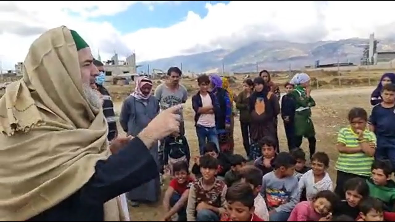 زيارة لبعض الإخوة في المخيمات لمعايدتهم بالمولد النبوي الشريف