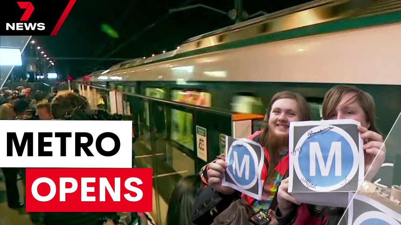Sydney's new metro line FINALLY opens | 7NEWS - YouTube