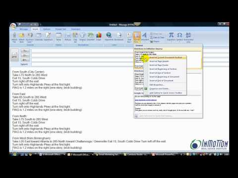 Microsoft Outlook Shortcut How to Use Quick Parts
