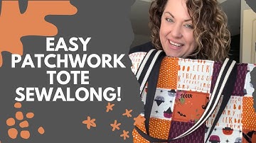 Easy Patchwork Tote Tutorial! It’s SEW spooky! @mojavefarmsquiltcompany9512
