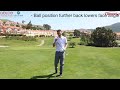 #TipThursday- Golf chipping ball positions & outcomes