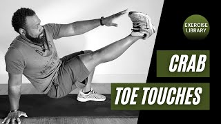 Exercise Library: Crab Toe Touches