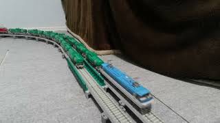 Hoscale ちょい上げ橋脚と複線ガーター EF66 EF510 part 8