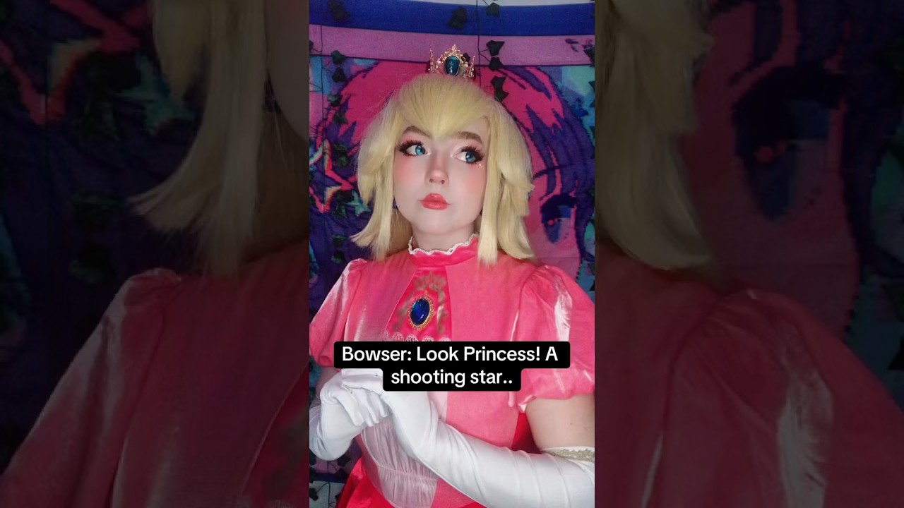 Is Bowser actually good for Peach? #cosplay #princesspeach #cosplaygirl #mario #bowser #makeup