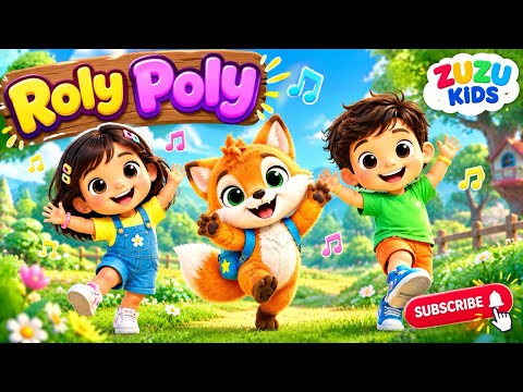 Roly Poly Song for Kids 🎵 | Roly Poly Roly Poly | Action Songs for Kids | Zuzu Kids